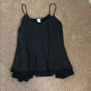 Black/Shimmery Paper Crane Top